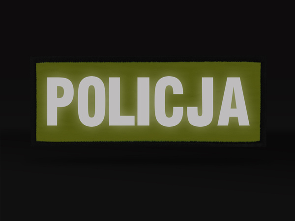 POLICJA naszywka odblaskowa