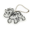 Zawieszka odblaskowa na łańcuszku - ZEBRA