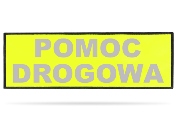 POMOC DROGOWA naszywka odblaskowa