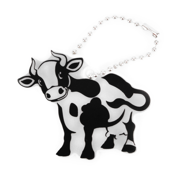 Zawieszka odblaskowa na łańcuszku - KRÓWKA