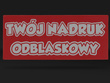Naszywka odblaskowa z własnym napisem lub logo