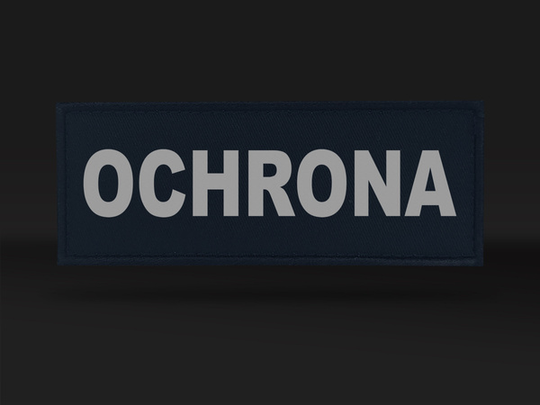 OCHRONA naszywka odblaskowa 