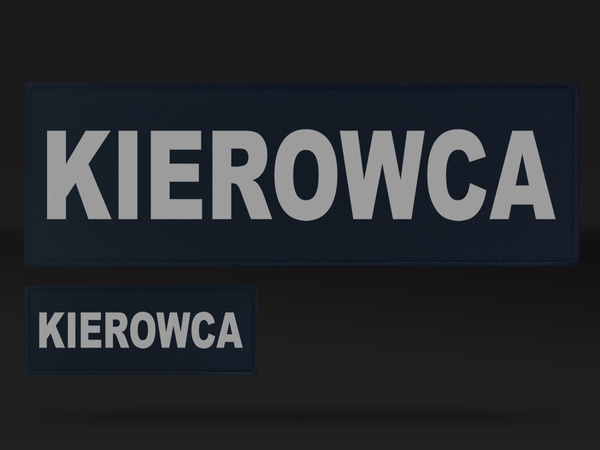 KIEROWCA zestaw naszywek odblaskowych