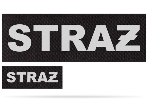 STRAŻ zestaw emblematów odblaskowych