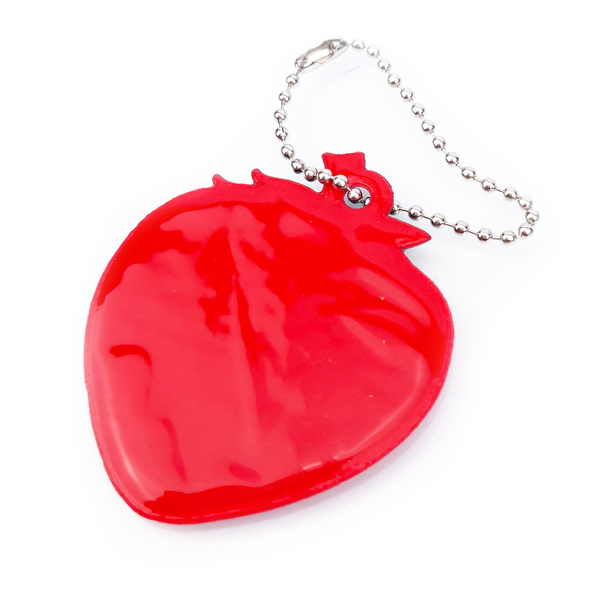 Zawieszka odblaskowa na łańcuszku - TRUSKAWKA