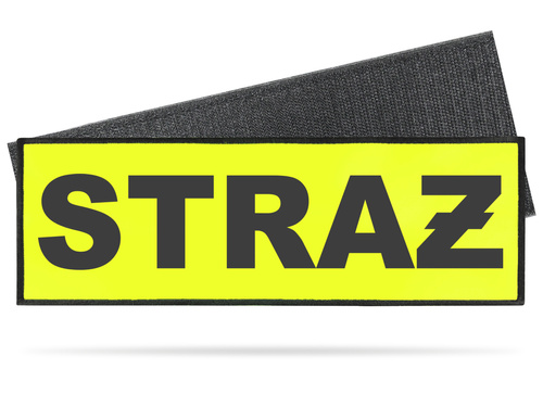 STRAŻ naszywka odblaskowa