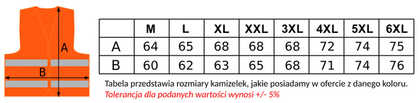 Kamizelka odblaskowa pomarańczowa z nadrukiem ROWER FOREVER