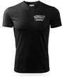 Czarna męska koszulka termoaktywna z własnym nadrukiem
