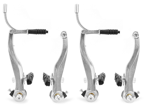 Komplet 2 par szczęk hamulcowych SYPO - srebrne
