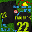 Bawełniana koszulka męska T-shirt z TWOIM NAPISEM I NUMEREM