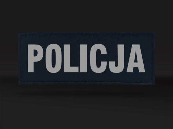 POLICJA naszywka odblaskowa 