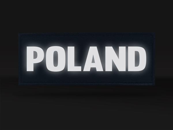 POLAND naszywka odblaskowa 