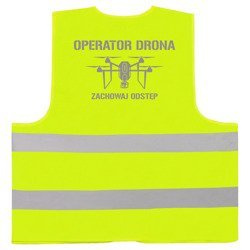 Operator drona 3 kamizelka odblaskowa żółta neonowa