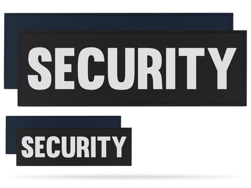 SECURITY zestaw naszywek odblaskowych