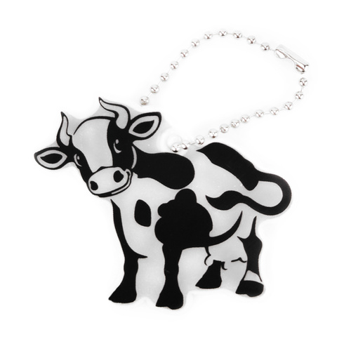 Zawieszka odblaskowa na łańcuszku - KRÓWKA