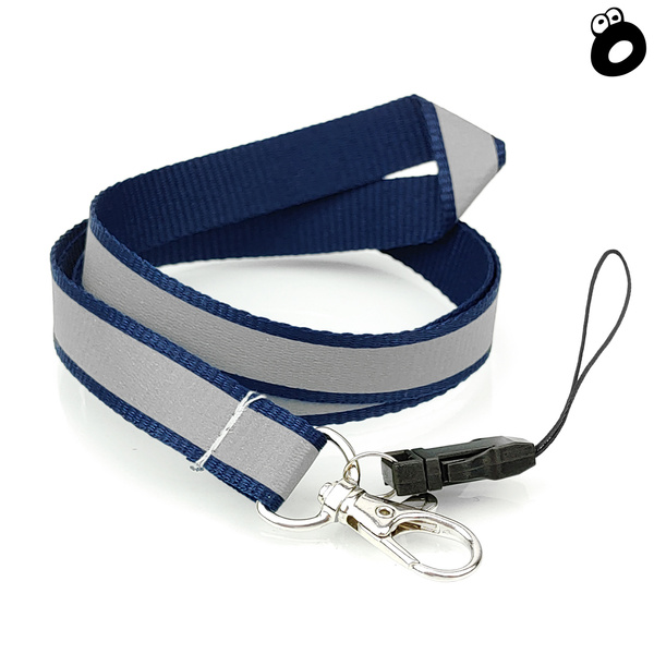 Zestaw imprezowy smycz odblaskowa GRANATOWA z kieliszkiem metalowym