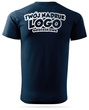 Granatowa męska koszulka T-shirt z własnym nadrukiem