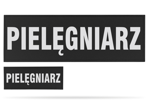 PIELĘGNIARZ zestaw naszywek odblaskowych