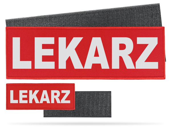 LEKARZ zestaw naszywek odblaskowych