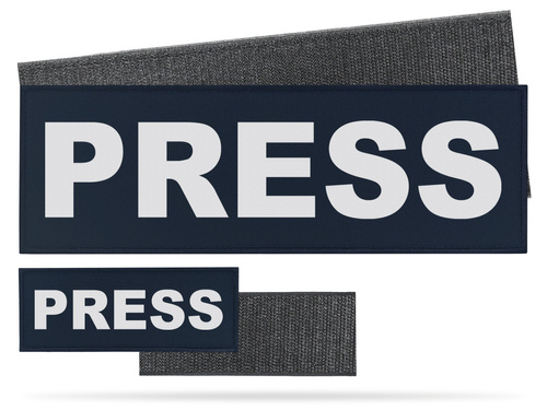 PRESS zestaw emblematów odblaskowych