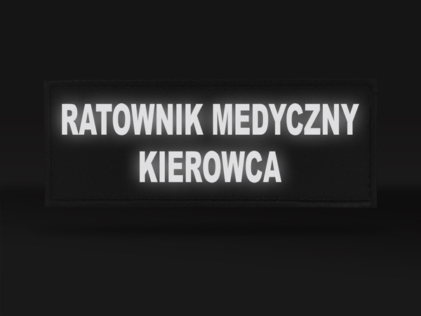 RATOWNIK MEDYCZNY KIEROWCA naszywka odblaskowa