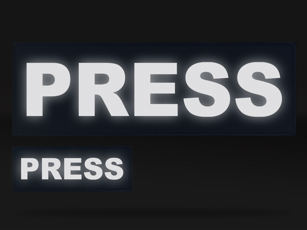 PRESS zestaw emblematów odblaskowych