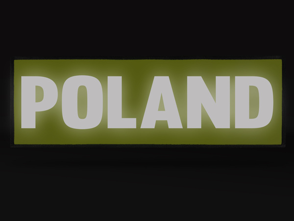 POLAND naszywka odblaskowa