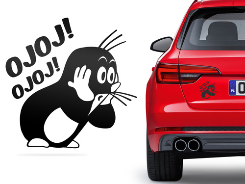 KRECIK odblaskowa naklejka - czarna