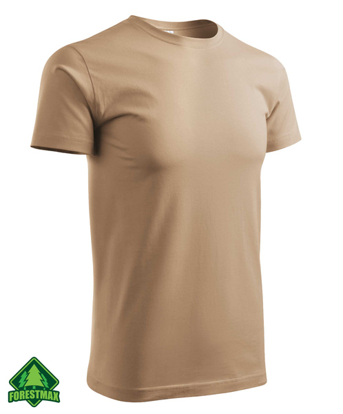 Bawełniana koszulka męska - piaskowa XL