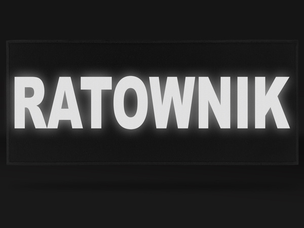 RATOWNIK naszywka odblaskowa