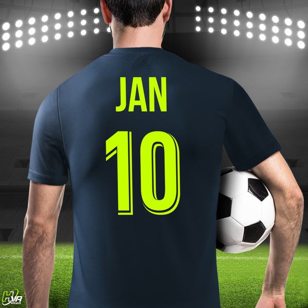 Sportowa koszulka termoaktywna T-shirt z TWOIM NAPISEM I NUMEREM