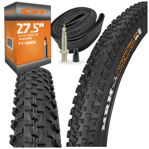 Zestaw:  opona MRH + dętka CST (FV)  do koła 27,5 x 2,1