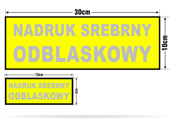 POMOC DROGOWA zestaw naszywek odblaskowych