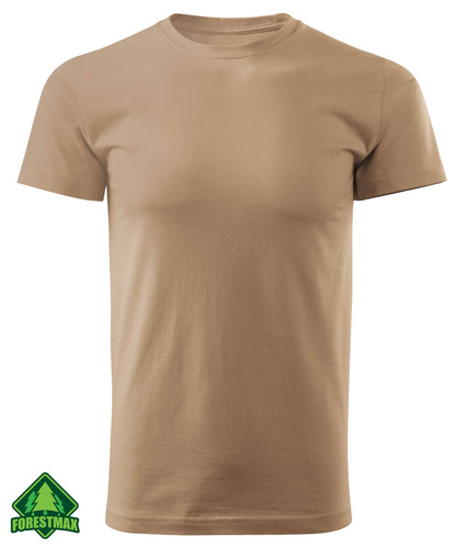 Bawełniana koszulka męska - piaskowa M