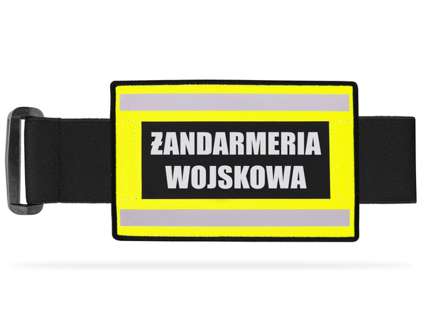 Odblaskowa opaska szybkiego rozpoznania nadruk ŻANDARMERIA WOJSKOWA
