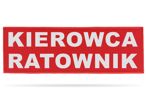 KIEROWCA RATOWNIK naszywka odblaskowa