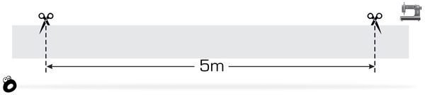 Odblaskowa taśma do wszycia srebrna 5 cm / 5 mb.