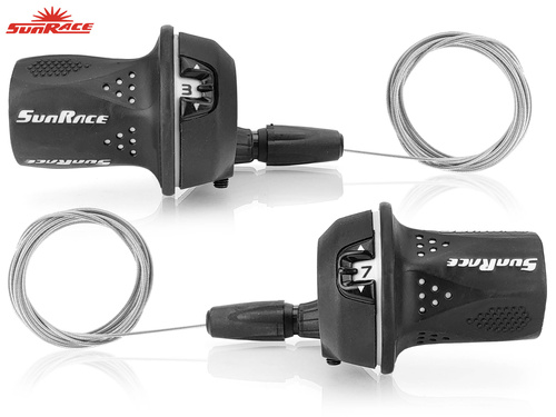 Komplet manetek SunRace Twist Shifters do napędu 3x7