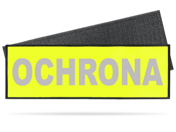 OCHRONA naszywka odblaskowa