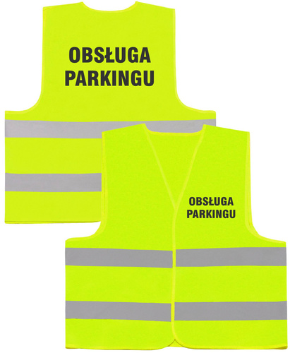 OBSŁUGA PARKINGU kamizelka odblaskowa