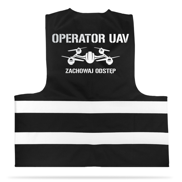 Operator drona 2 kamizelka odblaskowa siatka czarna