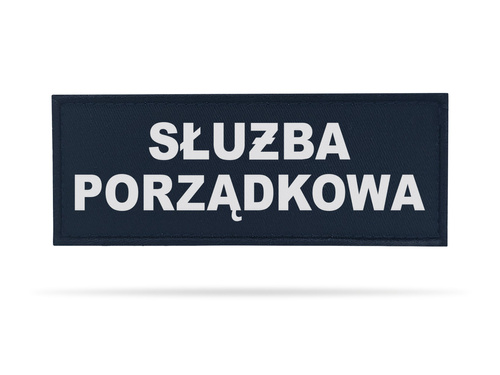 SŁUŻBA PORZĄDKOWA naszywka odblaskowa