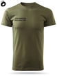 Koszulka męska T-shirt nadruk STRAŻ GRANICZNA - POLISH BORDER GUARD - zieleń wojskowa