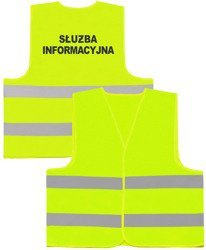 SŁUŻBA INFORMACYJNA kamizelka odblaskowa