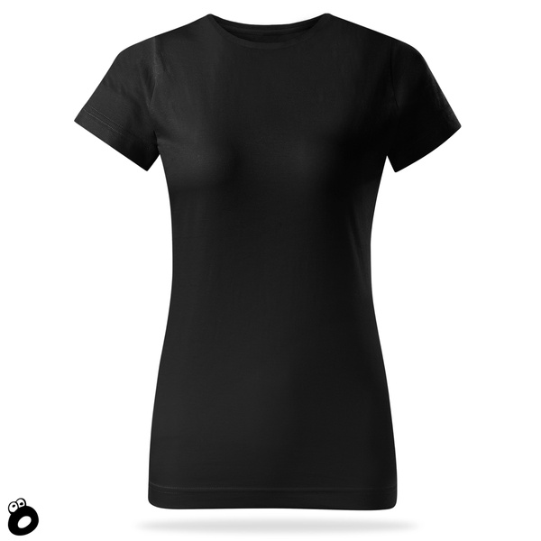 Zestaw 3 sztuk damskich koszulek bawełnianych T-shirt - kolor czarny