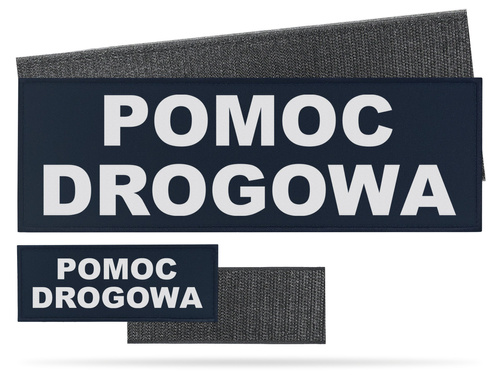 POMOC DROGOWA zestaw emblematów odblaskowych