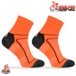 Skarpety rowerowe BIK1 DryTex – pomarańczowe