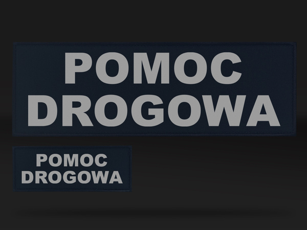 POMOC DROGOWA zestaw emblematów odblaskowych