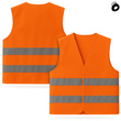 Kamizelka odblaskowa pomarańczowa