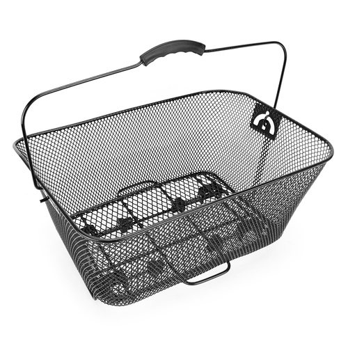 Metalowy koszyk rowerowy na bagażnik - szybki montaż na CLICK